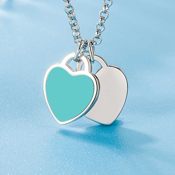 designer new lovely heart-shaped pendant necklace women's double heart jewelry simple tiffay oil dripping enamel red green pink, Silver
designer new lovely heart-shaped pendant necklace women's double heart jewelry simple tiffay oil dripping enamel red green pink, Silver