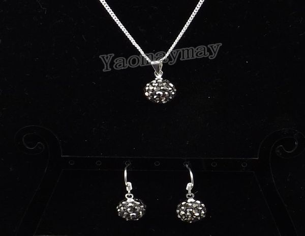 fashion rhinestone jewellery set hematite disco ball pendant earrings and necklace for women 10 sets whole4350669, Silver
fashion rhinestone jewellery set hematite disco ball pendant earrings and necklace for women 10 sets whole4350669, Silver