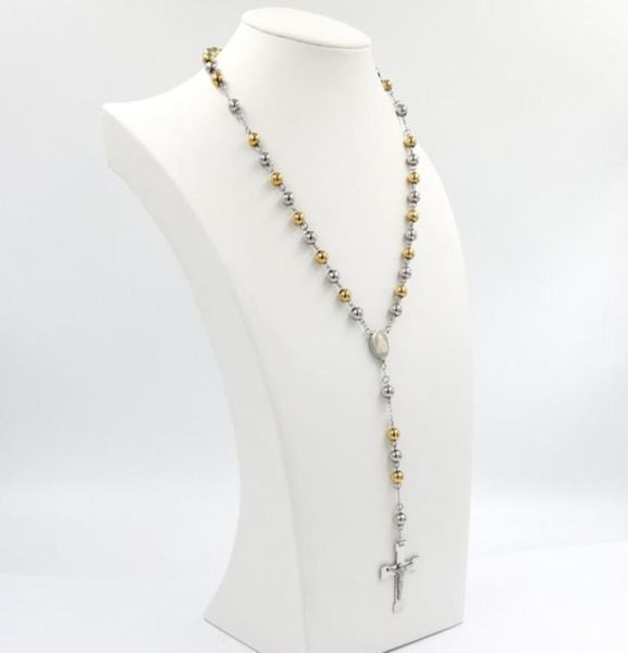 1 stainless steel ball virgin mary rosary necklaces bead chain pendant catholic church women men cross jesus christian jewelry3038843, Silver
1 stainless steel ball virgin mary rosary necklaces bead chain pendant catholic church women men cross jesus christian jewelry3038843, Silver