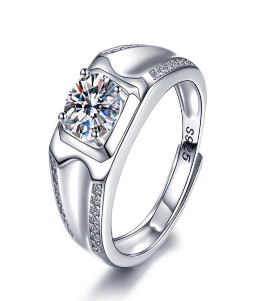 man real 925 silver with 1 ct65mm moissanite stone ring adjustable size classic fine jewelry for men9232386, Golden;silver
man real 925 silver with 1 ct65mm moissanite stone ring adjustable size classic fine jewelry for men9232386, Golden;silver