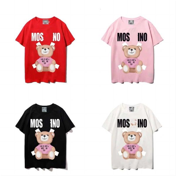 designer womens moschinos t-shirt summer italian luxury brands new tees cartoon bear loose cotton round neck for outdoor leisure clothing me, White
designer womens moschinos t-shirt summer italian luxury brands new tees cartoon bear loose cotton round neck for outdoor leisure clothing me, White
