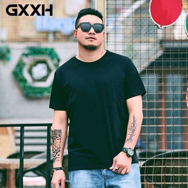 men's t-shirts soft men big 9xl 10xl 11xl t-shirts short sleeve summer solid color tees plus size 12xl man black gray tshirt l230715, White;black
men's t-shirts soft men big 9xl 10xl 11xl t-shirts short sleeve summer solid color tees plus size 12xl man black gray tshirt l230715, White;black