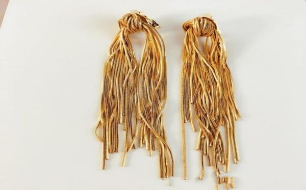 stud brand brass plated 24k gold tassel knotted long earrings ear clip temperament stylish catwalk style fadeless2308462, Golden;silver
stud brand brass plated 24k gold tassel knotted long earrings ear clip temperament stylish catwalk style fadeless2308462, Golden;silver