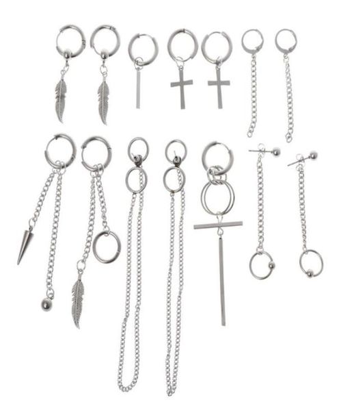 14 pcsset arrival trendy jewelry earrings stainless steel korean fashion personality for men women boys party decoration 2106249779422, Silver
14 pcsset arrival trendy jewelry earrings stainless steel korean fashion personality for men women boys party decoration 2106249779422, Silver
