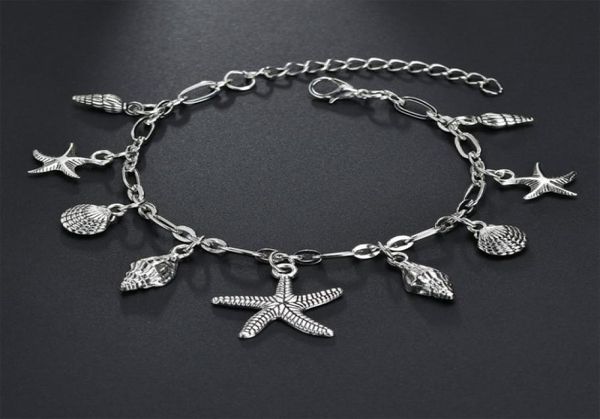 kimter bohemian starfish shell pendant anklets for women fashion silver color conch ankle bracelets summer beach accessories x55fz9389990, Red;blue
kimter bohemian starfish shell pendant anklets for women fashion silver color conch ankle bracelets summer beach accessories x55fz9389990, Red;blue