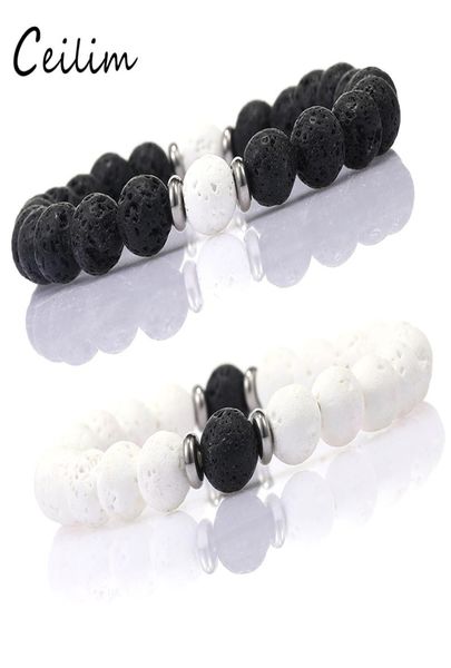 fashion 8mm lava stone beaded bracelets energy healing balance black white beads bracelet for women men adjustable elastic yoga je3860117
fashion 8mm lava stone beaded bracelets energy healing balance black white beads bracelet for women men adjustable elastic yoga je3860117