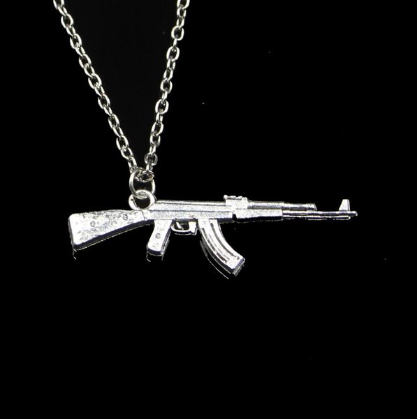 fashion 4415mm machine gun assault rifle ak47 pendant necklace link chain for female choker necklace creative jewelry party gift4432618, Silver
fashion 4415mm machine gun assault rifle ak47 pendant necklace link chain for female choker necklace creative jewelry party gift4432618, Silver