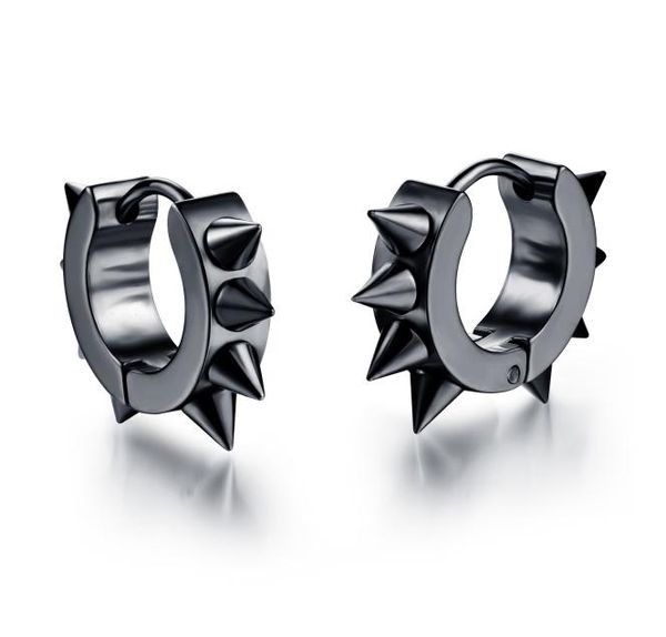 men women spikes studded 316l stainless steel punk spiky round huggie hoop earrings 1pair4774443, Golden;silver
men women spikes studded 316l stainless steel punk spiky round huggie hoop earrings 1pair4774443, Golden;silver