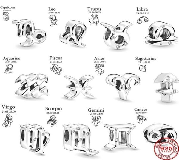 genuine 925 sterling silver 12 constellation zodiac diy beads fit bracelet charms jewelry women fashion luxury gift2997069, Black
genuine 925 sterling silver 12 constellation zodiac diy beads fit bracelet charms jewelry women fashion luxury gift2997069, Black