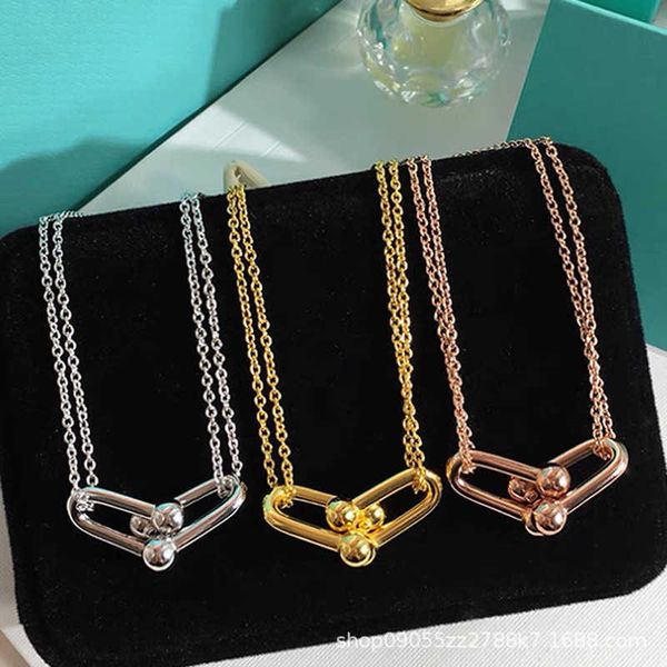 designer new tiffay 925 sterling silver necklace women's high design sense in summer small people's floor double ring horseshoe bu
designer new tiffay 925 sterling silver necklace women's high design sense in summer small people's floor double ring horseshoe bu