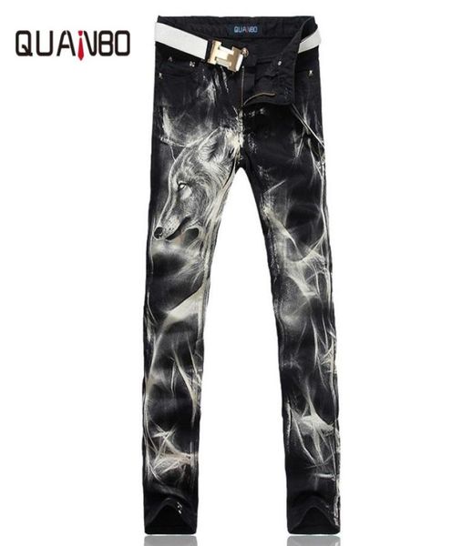 2019 new fashion men039s wolf printed jeans men slim straight black stretch jeans designer pants nightclubs singer8369169, Blue
2019 new fashion men039s wolf printed jeans men slim straight black stretch jeans designer pants nightclubs singer8369169, Blue