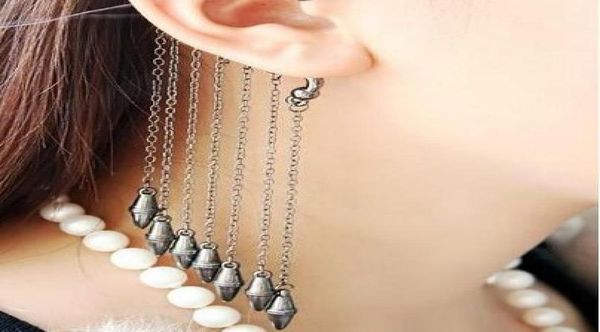 european and american punk designer earless lug with fashional and orignal bullet long tassels ear cuff gd1241992866, Silver
european and american punk designer earless lug with fashional and orignal bullet long tassels ear cuff gd1241992866, Silver