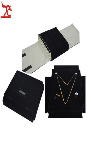 portable 5 layer velvet jewelry display storage pouch black pendant necklace earrings ring holder travel roll bag pearl folder t208432718, Pink;blue
portable 5 layer velvet jewelry display storage pouch black pendant necklace earrings ring holder travel roll bag pearl folder t208432718, Pink;blue