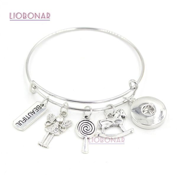 new arrival diy snap jewelry beautiful little girl lollipop rocking horse charm bracelet bangle snap button bracelets for teenth g6871681, Golden;silver
new arrival diy snap jewelry beautiful little girl lollipop rocking horse charm bracelet bangle snap button bracelets for teenth g6871681, Golden;silver