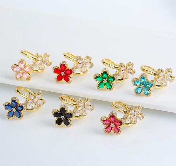 fashion classic five leaf flower crystal diamond band rings copper 18k gold plated for women girls valentine mother day finger ring, Silver
fashion classic five leaf flower crystal diamond band rings copper 18k gold plated for women girls valentine mother day finger ring, Silver