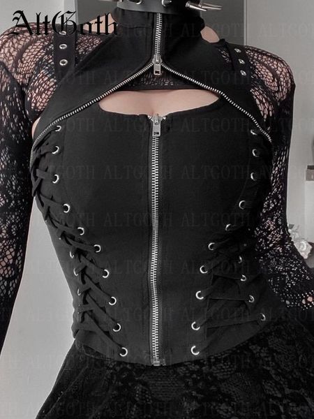 pants altgoth dark gothic vintage bandage vest women haruku punk grunge halter corset camis emo alternative streetwear rave outfit, Black
pants altgoth dark gothic vintage bandage vest women haruku punk grunge halter corset camis emo alternative streetwear rave outfit, Black