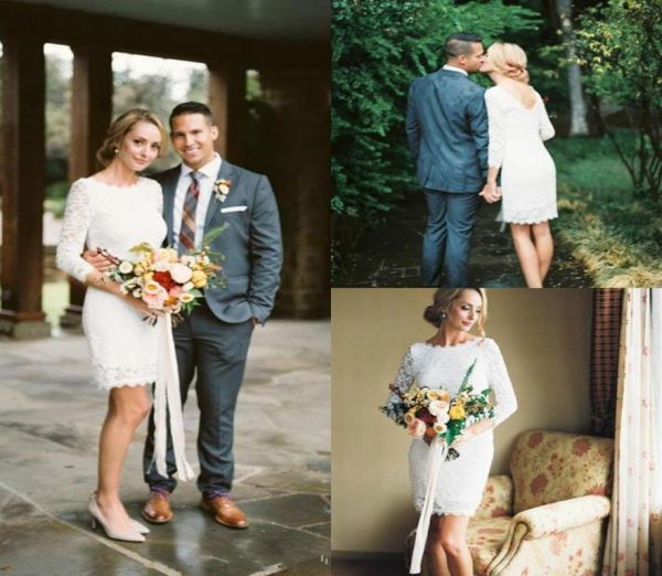 2017 vintage full lace sheath wedding dresses long sleeves short bridal gowns autumn beach garden vestido de novia exquisite brida8374881, White
2017 vintage full lace sheath wedding dresses long sleeves short bridal gowns autumn beach garden vestido de novia exquisite brida8374881, White