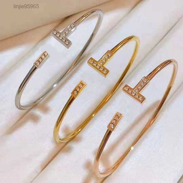 european american t bracelet women stainless steel couple female popular rose gold net red tide11111, Black
european american t bracelet women stainless steel couple female popular rose gold net red tide11111, Black