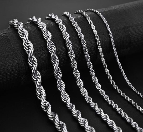 stainless steel rope chain necklace 25mm never fade waterproof choker necklaces men women hip hop jewelry 316l silver chain6142769
stainless steel rope chain necklace 25mm never fade waterproof choker necklaces men women hip hop jewelry 316l silver chain6142769