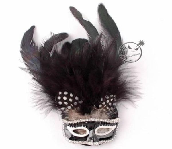 2016 new fashion black feather mask with crystal brooches punk style halloween gift kids christmas gift party brooch pin 12pcs37617966992, Gray
2016 new fashion black feather mask with crystal brooches punk style halloween gift kids christmas gift party brooch pin 12pcs37617966992, Gray