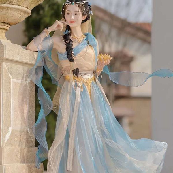 hanfu female cinema product shang princess han element improvement hanfu western region dance feitian exotic style clothing, Black;red
hanfu female cinema product shang princess han element improvement hanfu western region dance feitian exotic style clothing, Black;red