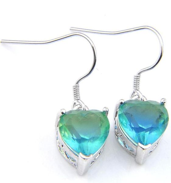 luckyshine whole 6 pairs heartshaped bi colored tourmaline zircon earring silver plated for women dangle earrings hooks jewelry n5615770
luckyshine whole 6 pairs heartshaped bi colored tourmaline zircon earring silver plated for women dangle earrings hooks jewelry n5615770