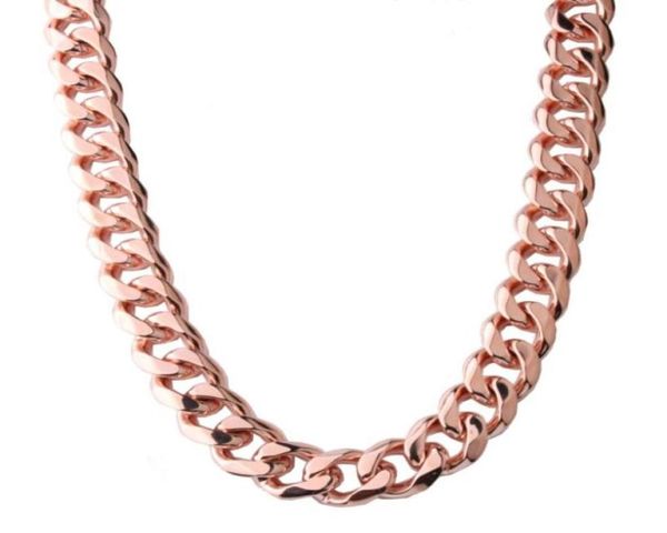 15mm customization length trendy mens chain rose gold color stainless steel necklace for men curb cuban link hip hop jewelry chain8355901, Silver
15mm customization length trendy mens chain rose gold color stainless steel necklace for men curb cuban link hip hop jewelry chain8355901, Silver