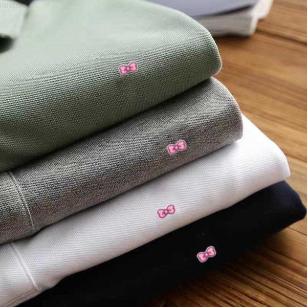 men's t-shirts high-quality cotton men's clothing long sleeve polo shirt pure cotton bow embroidery male t-shirts rl812 l230715, White;black
men's t-shirts high-quality cotton men's clothing long sleeve polo shirt pure cotton bow embroidery male t-shirts rl812 l230715, White;black