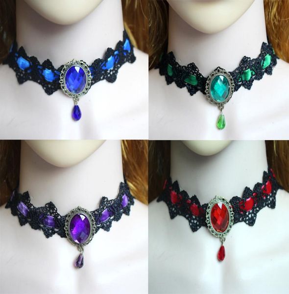 pretty bohemia lace neccklace gothic tattoo choker necklace punk collar choker jewelry vintage black red blue crystals necklaces1634464, Silver
pretty bohemia lace neccklace gothic tattoo choker necklace punk collar choker jewelry vintage black red blue crystals necklaces1634464, Silver