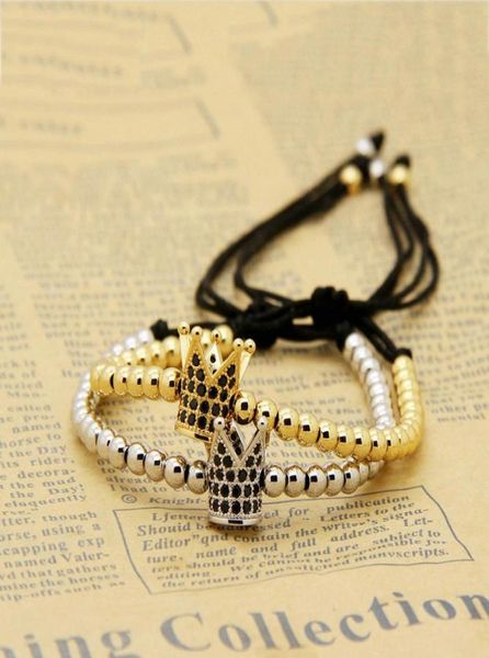 high grade jewelry whole 10pcslot 4mm copper beads with black cz crown charm men macrame bracelet party gifts14290881953092, Golden;silver
high grade jewelry whole 10pcslot 4mm copper beads with black cz crown charm men macrame bracelet party gifts14290881953092, Golden;silver
