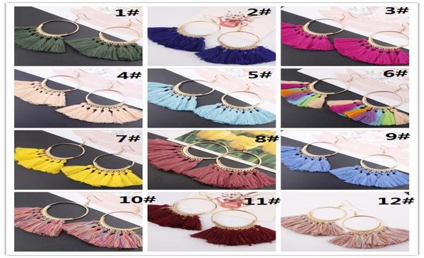 17 colors womens fashion bohemian earrings long tassel fringe dangle hook earring eardrop ethnic jewelry gift wcw0141633317, Golden;silver 
17 colors womens fashion bohemian earrings long tassel fringe dangle hook earring eardrop ethnic jewelry gift wcw0141633317, Golden;silver