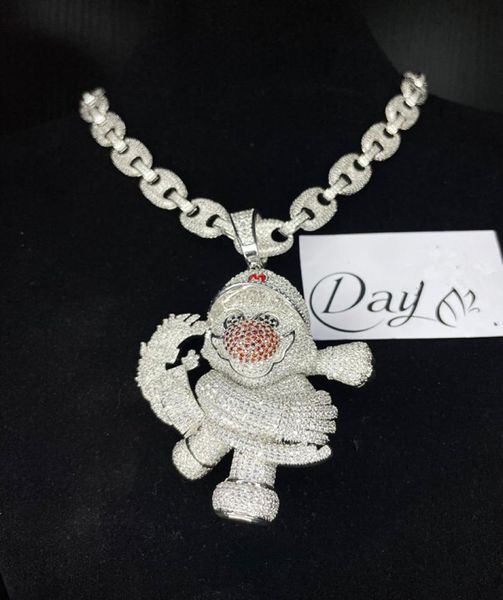 hip hop iced out gold sliver color red nose clown pendant cartoon character mens hiphop jewelry4780671, Silver
hip hop iced out gold sliver color red nose clown pendant cartoon character mens hiphop jewelry4780671, Silver