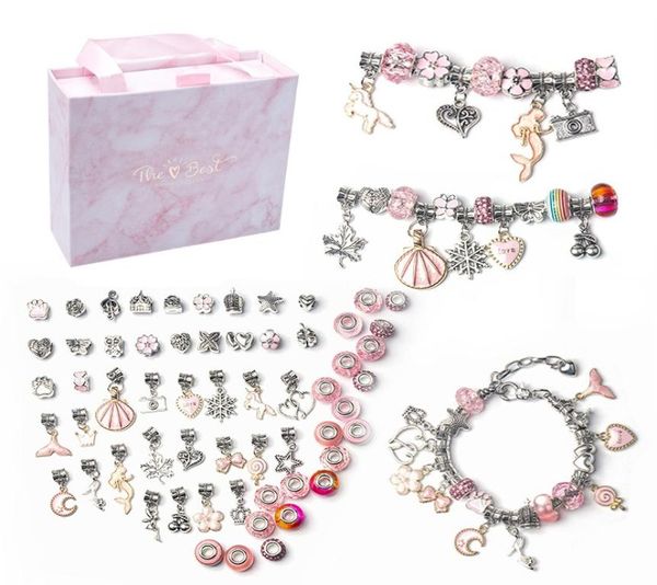 fits bracelets 1 set 3pc bracelet & 60pc beads dangle silver charms fits charms bracelet beads for jewelry making 925 sterling silver charms, Black