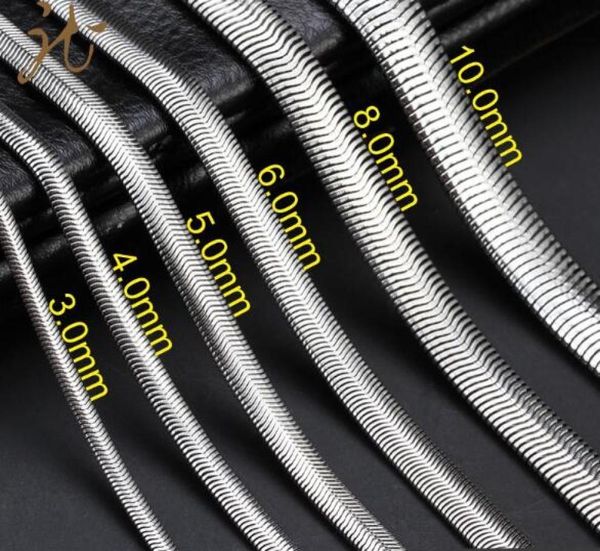 width 3mm/4mm/5mm/6mm/8mm/10mm 316l stainless steel flat soft flexible chain necklace (18"-22" inches)6954574, Silver
width 3mm/4mm/5mm/6mm/8mm/10mm 316l stainless steel flat soft flexible chain necklace (18"-22" inches)6954574, Silver