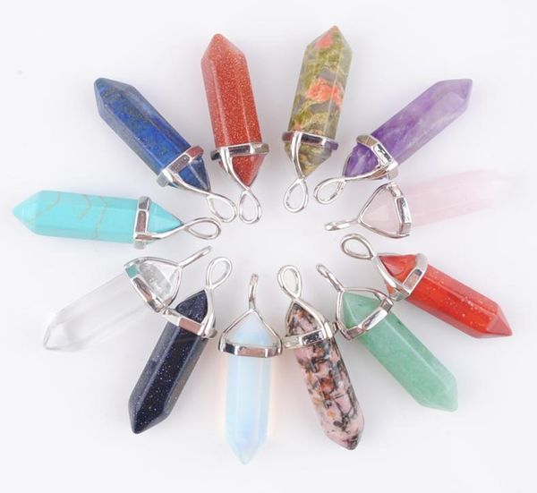 bulk charms natural gemstone pendants bullet hexagonal point pendulum column reiki healing chakra aventurine rose quartz golden sa1857917, Silver
bulk charms natural gemstone pendants bullet hexagonal point pendulum column reiki healing chakra aventurine rose quartz golden sa1857917, Silver