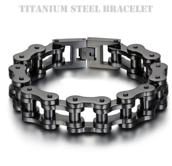 titanium steel ip black plating biker bicycle chains bracelet punk wristbands brace lace male trendy jewelry 23cm5363367
titanium steel ip black plating biker bicycle chains bracelet punk wristbands brace lace male trendy jewelry 23cm5363367