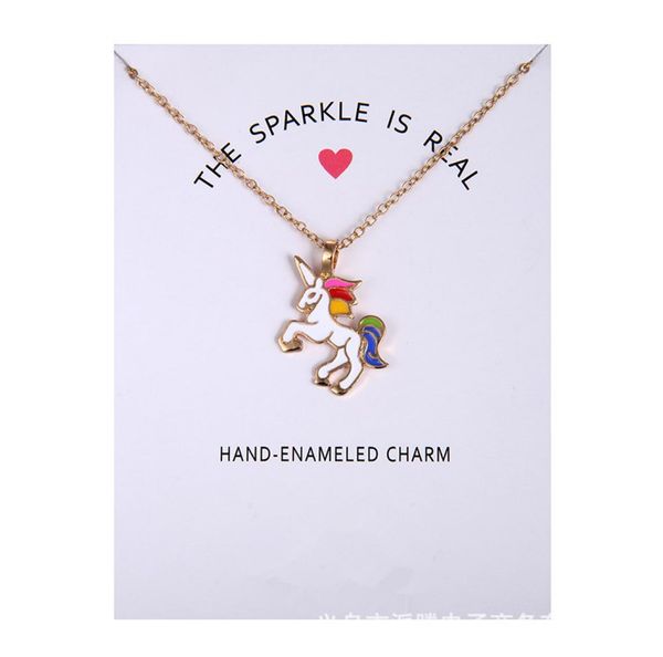 no dogeared logo fashion jewelry new arrived gold color glaze the sparkled is real unicorn horse animal clavicle pendant necklace 9688508, Silver
no dogeared logo fashion jewelry new arrived gold color glaze the sparkled is real unicorn horse animal clavicle pendant necklace 9688508, Silver