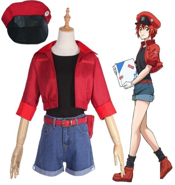 cells at work erythrocite red blood cell cosplay costume with bag hat full set2129255, Black
cells at work erythrocite red blood cell cosplay costume with bag hat full set2129255, Black