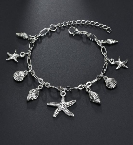 kimter bohemian starfish shell pendant anklets for women fashion silver color conch ankle bracelets summer beach accessories x55fz8607390, Red;blue
kimter bohemian starfish shell pendant anklets for women fashion silver color conch ankle bracelets summer beach accessories x55fz8607390, Red;blue