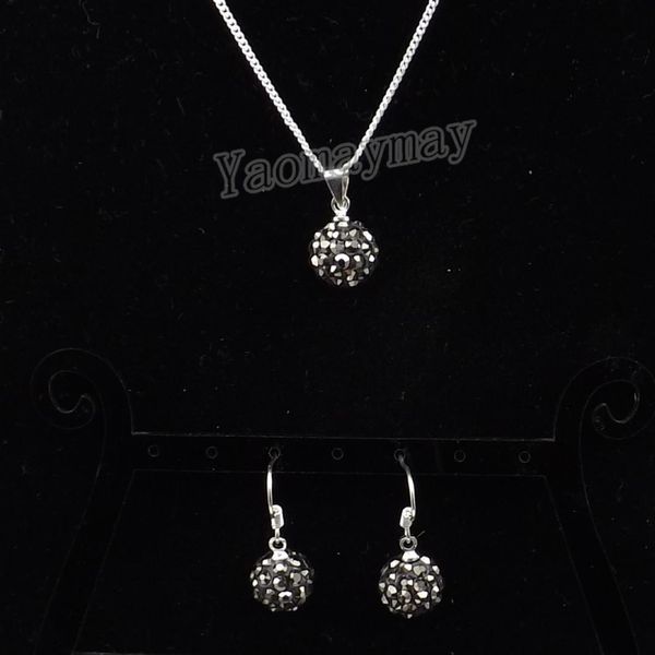fashion rhinestone jewellery set hematite disco ball pendant earrings and necklace for women 10 sets whole3545846, Silver
fashion rhinestone jewellery set hematite disco ball pendant earrings and necklace for women 10 sets whole3545846, Silver