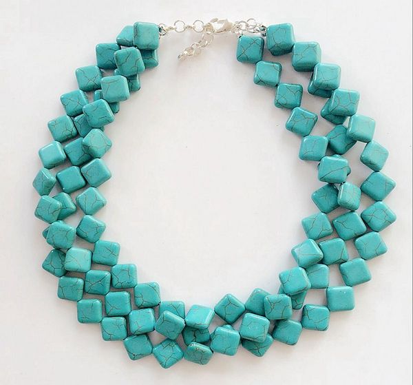 square turquoise stone choker three layers statement chunky necklace elegant women fashion sweet necklace1804472, Silver
square turquoise stone choker three layers statement chunky necklace elegant women fashion sweet necklace1804472, Silver