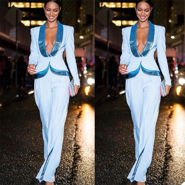 fashion women custom made pants suits slim fit sequins lady blazer female celebrity show wear 2 pieces, Black;red
fashion women custom made pants suits slim fit sequins lady blazer female celebrity show wear 2 pieces, Black;red