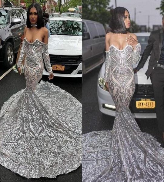 luxury silver sequined long sleeve mermaid prom dress for black girls plus size court train african evening formal dresses 20203933615, Black;red
luxury silver sequined long sleeve mermaid prom dress for black girls plus size court train african evening formal dresses 20203933615, Black;red