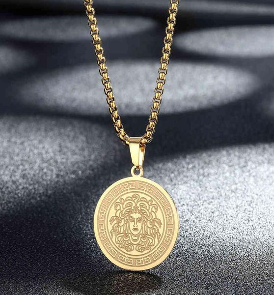 dainty mythology gorgon necklace women men ancient greek symbol jewelry stainless steel pagan necklace gift4w436794102, Silver
dainty mythology gorgon necklace women men ancient greek symbol jewelry stainless steel pagan necklace gift4w436794102, Silver