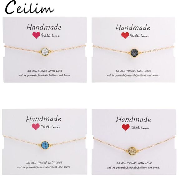 handmade crystal round resin druzy charm bracelet colorful natural stone bracelets bangles for women gold friendship jewelry gift 6288905, Golden;silver
handmade crystal round resin druzy charm bracelet colorful natural stone bracelets bangles for women gold friendship jewelry gift 6288905, Golden;silver