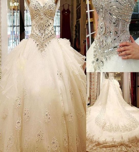 bling bling luxury crystal cathedral train ball gown wedding dresses with strapless sweetheart lace applique tulle long bridal gow2579885, White
bling bling luxury crystal cathedral train ball gown wedding dresses with strapless sweetheart lace applique tulle long bridal gow2579885, White