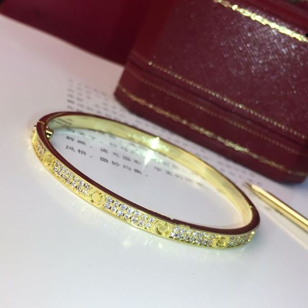 bracelet love bangle screw bracelet double row diamond luxury jewelry designer bracelet width 5mm hidden inlay process high fade resistant s, Black
bracelet love bangle screw bracelet double row diamond luxury jewelry designer bracelet width 5mm hidden inlay process high fade resistant s, Black
