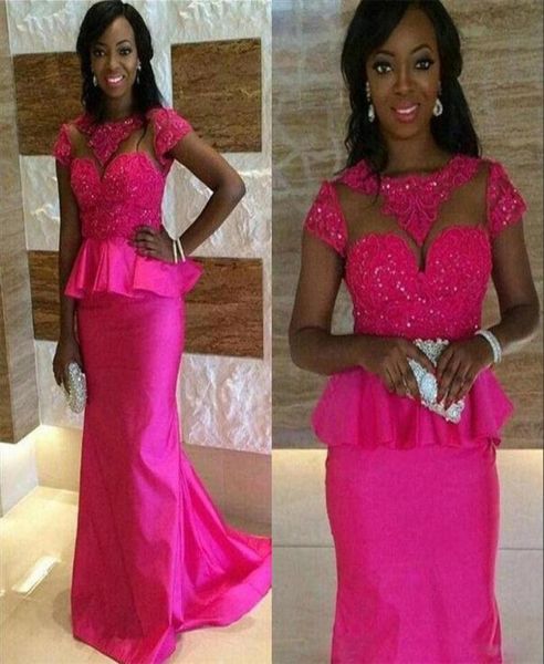 fushia mermaid evening dresses long lace applique sheer neck peplum capped short sleeves prom dresses vestidos formal party gowns5295816, Black;red
fushia mermaid evening dresses long lace applique sheer neck peplum capped short sleeves prom dresses vestidos formal party gowns5295816, Black;red