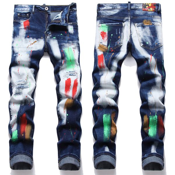 new designer mens jeans hip hop denim jeans flame straight hole jeans fashion clothing plus size gzh3bp403, Blue
new designer mens jeans hip hop denim jeans flame straight hole jeans fashion clothing plus size gzh3bp403, Blue