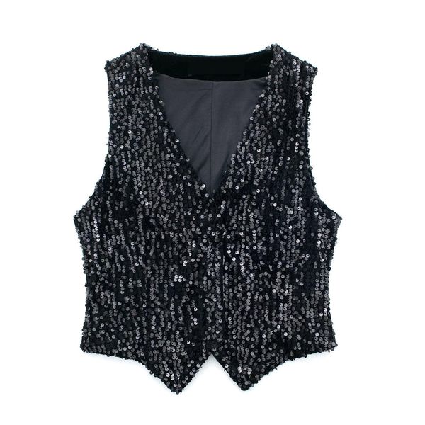 t-shirt black women's vest sequins formal prom party covered button waistcoat new fashion solid color lady wear vest customize, White
t-shirt black women's vest sequins formal prom party covered button waistcoat new fashion solid color lady wear vest customize, White